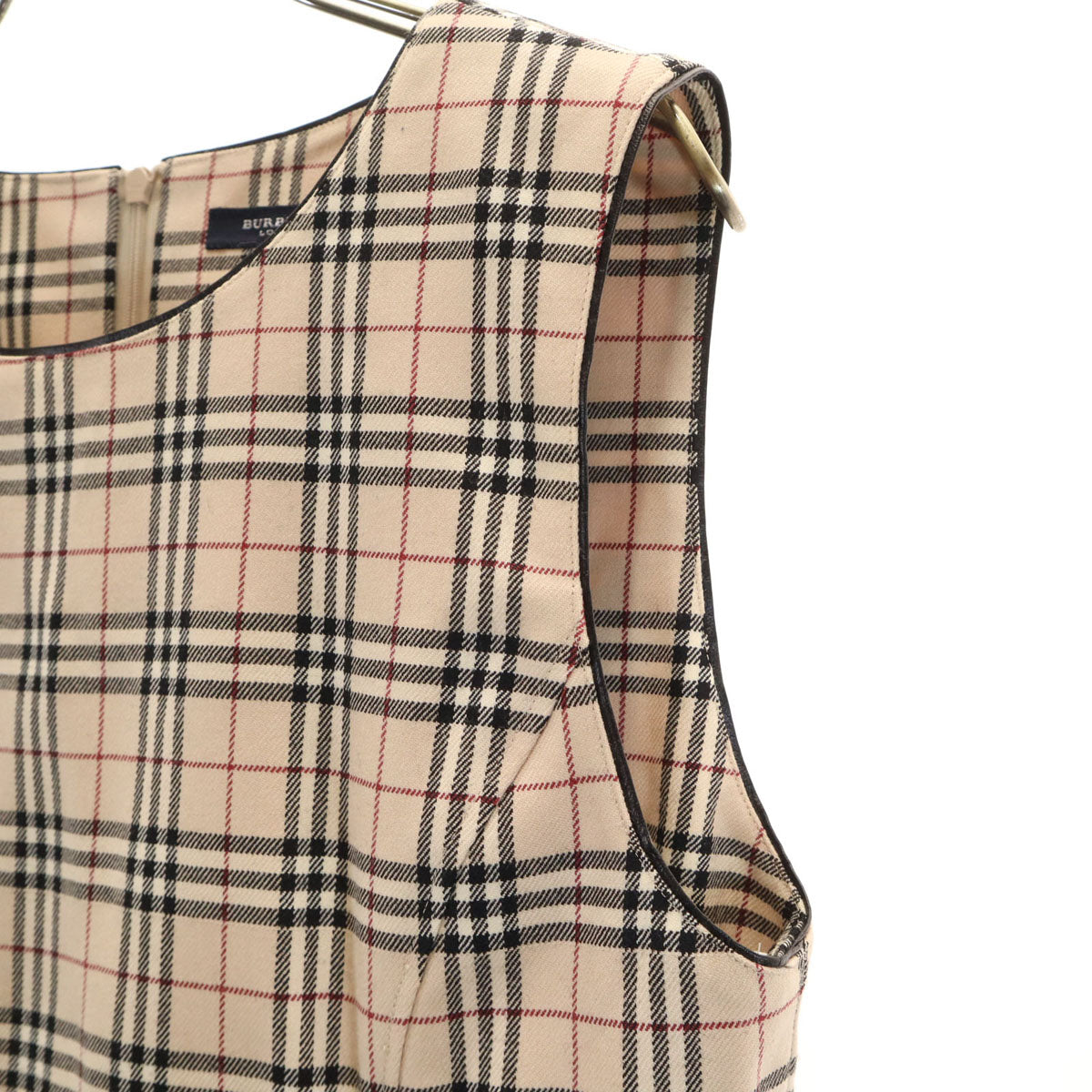 BURBERRY LONDON バーバリーロンドン 未使用 ノバチェック ノースリーブ ワンピース 160 ベージュ 三陽商会 キッズ