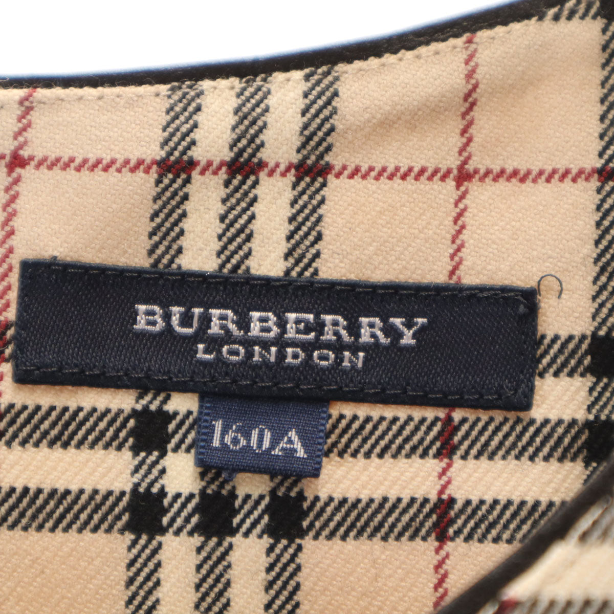 BURBERRY LONDON バーバリーロンドン 未使用 ノバチェック ノースリーブ ワンピース 160 ベージュ 三陽商会 キッズ