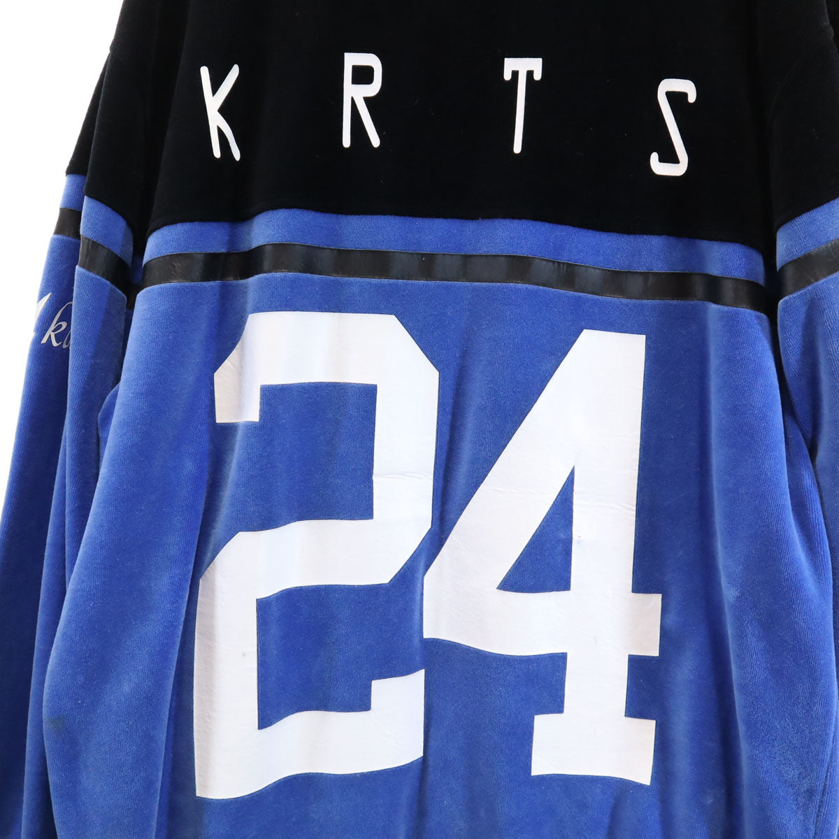 24KARATS 24カラッツ 長袖 ベロア ジップパーカー 上下 セットアップ M ブルー系 バック付き メンズ
