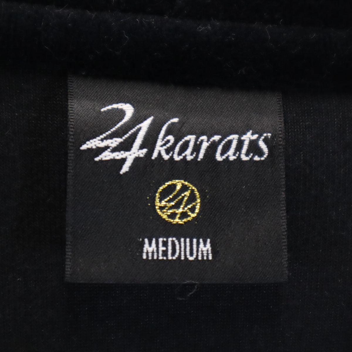 24KARATS 24カラッツ 長袖 ベロア ジップパーカー 上下 セットアップ M ブルー系 バック付き メンズ