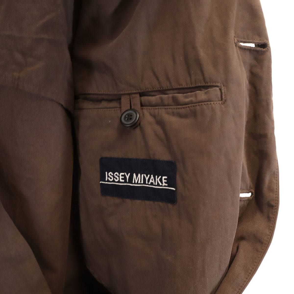 ISSEY MIYAKE イッセイミヤケ 90s 日本製 オールド コート M ブラウン メンズ