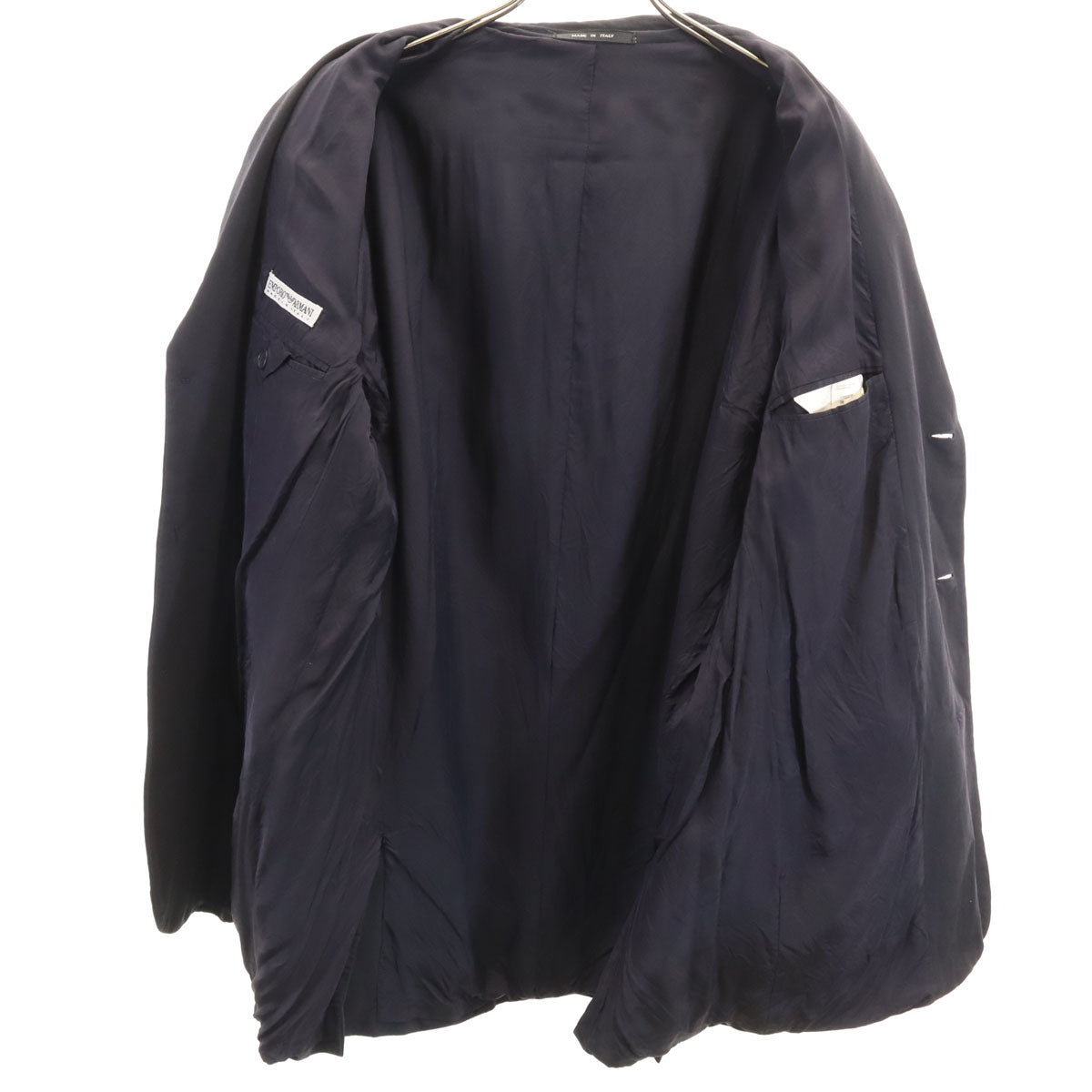 Emporio Armani エンポリオアルマーニ 90s イタリア製 オールド テーラードジャケット 52 ブラック ブレザー メンズ