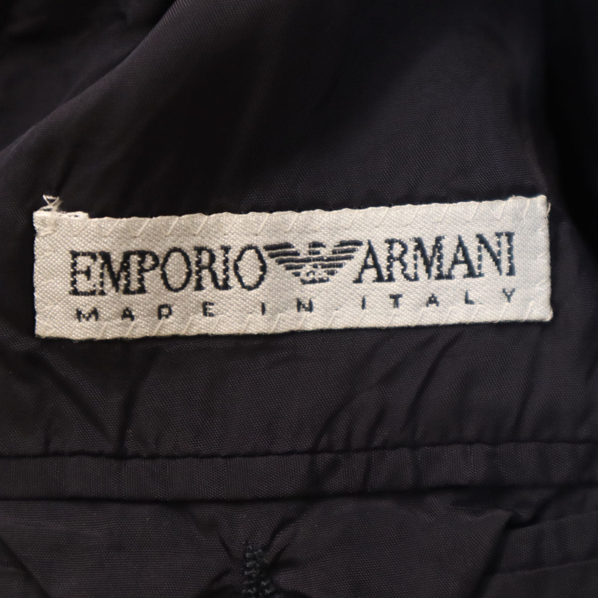 Emporio Armani エンポリオアルマーニ 90s イタリア製 オールド テーラードジャケット 52 ブラック ブレザー メンズ