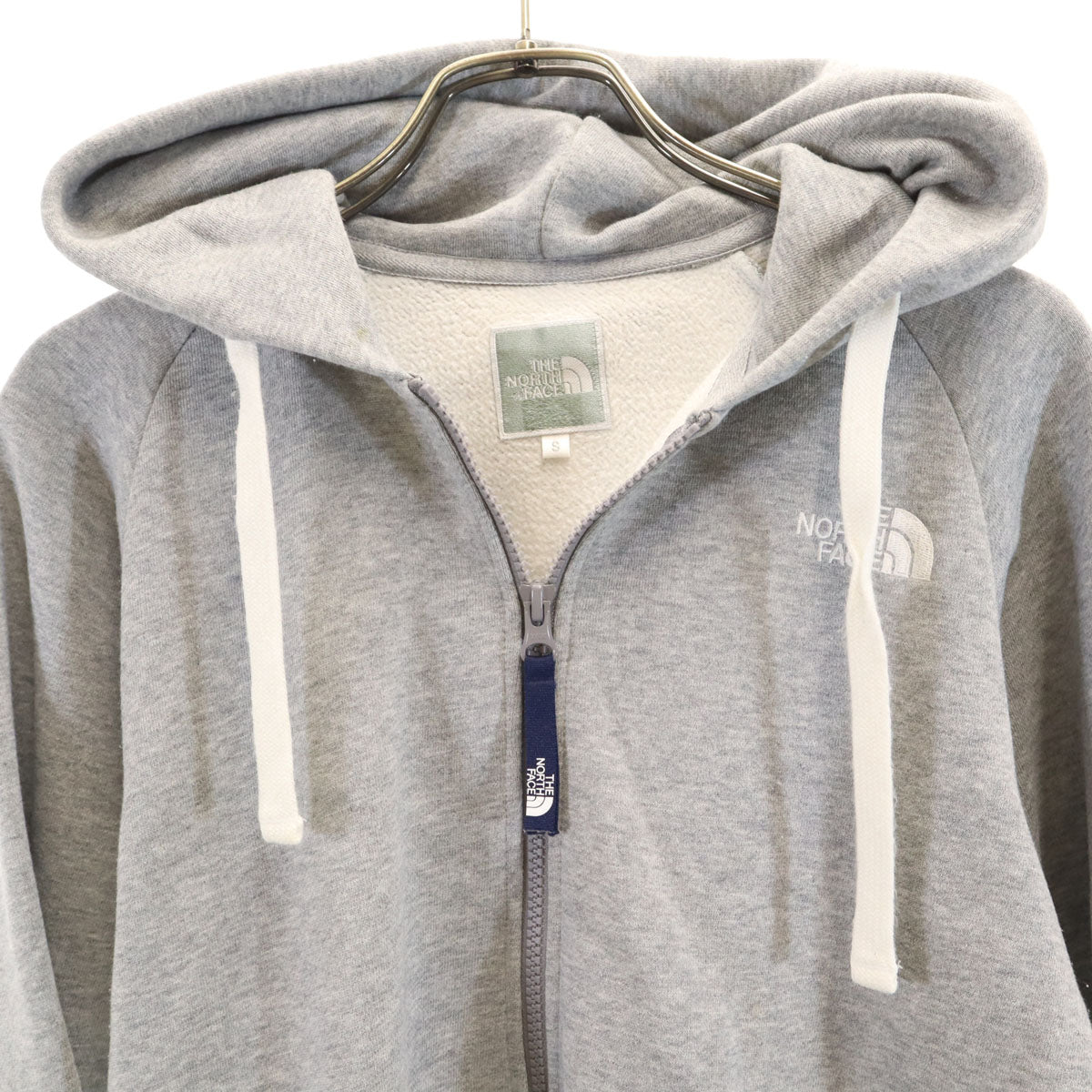 THE NORTH FACE ノースフェイス 長袖 リアビュー スウェット ジップパーカー S グレー NTW62130 アウトドア レディース