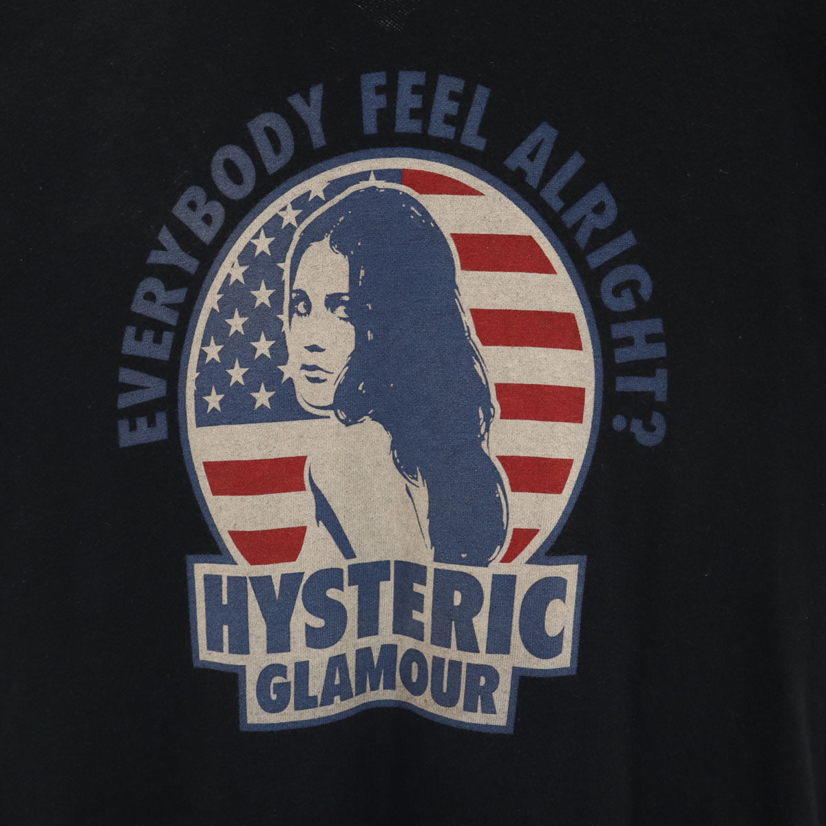 HYSTERIC GLAMOUR ヒステリックグラマー 日本製 バックロゴ 長袖 スウェット ジップパーカー L ブラック レディース