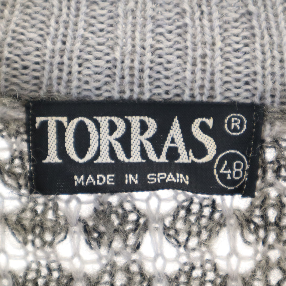 TORRAS トーラス 90s オールド 長袖 ニット 48 グレー系 セーター メンズ
