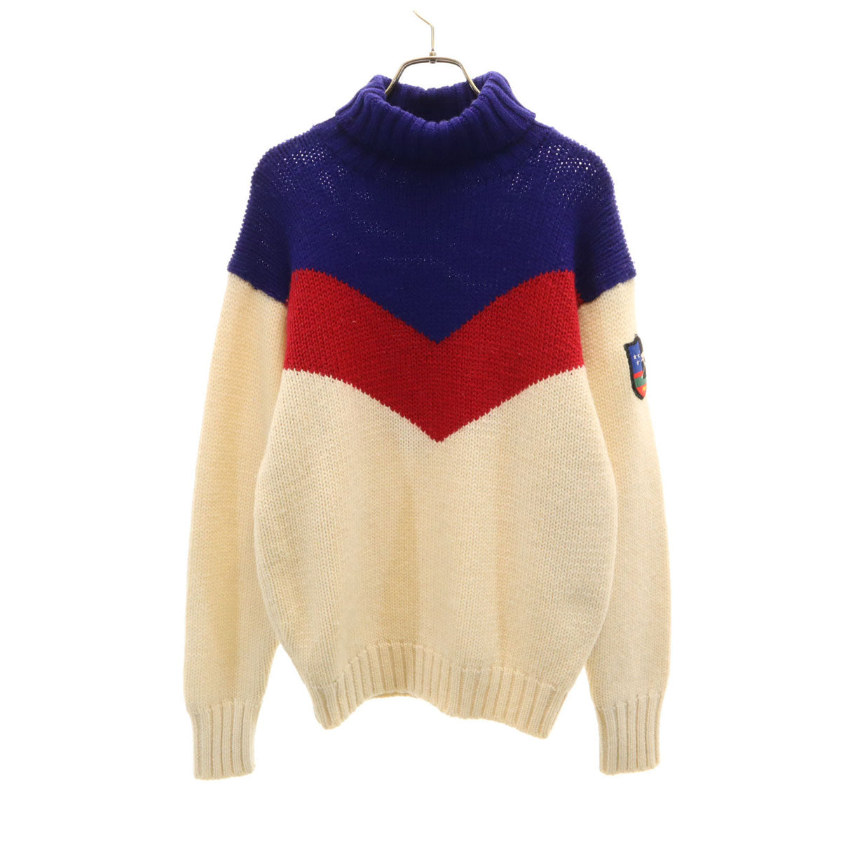 RALPH LAUREN ラルフローレン 長袖 タートルネック セーター M アイボリー ニット レディース