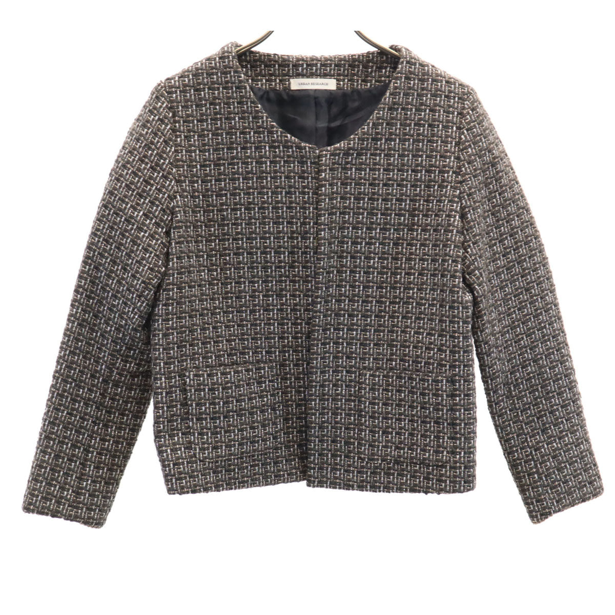 URBAN RESEARCH アーバンリサーチ ツイードジャケット F ブラック系 レディース