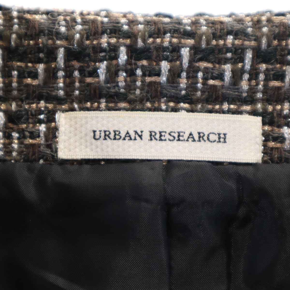 URBAN RESEARCH アーバンリサーチ ツイードジャケット F ブラック系 レディース