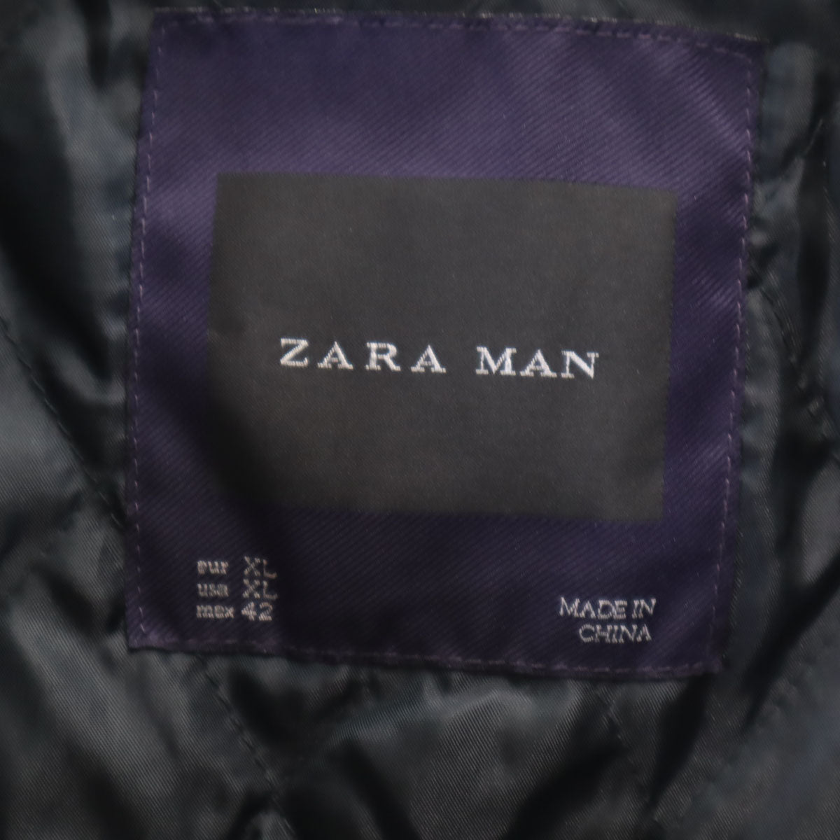 ZARA MAN ザラマン コットンジャケット XL ブラック メンズ