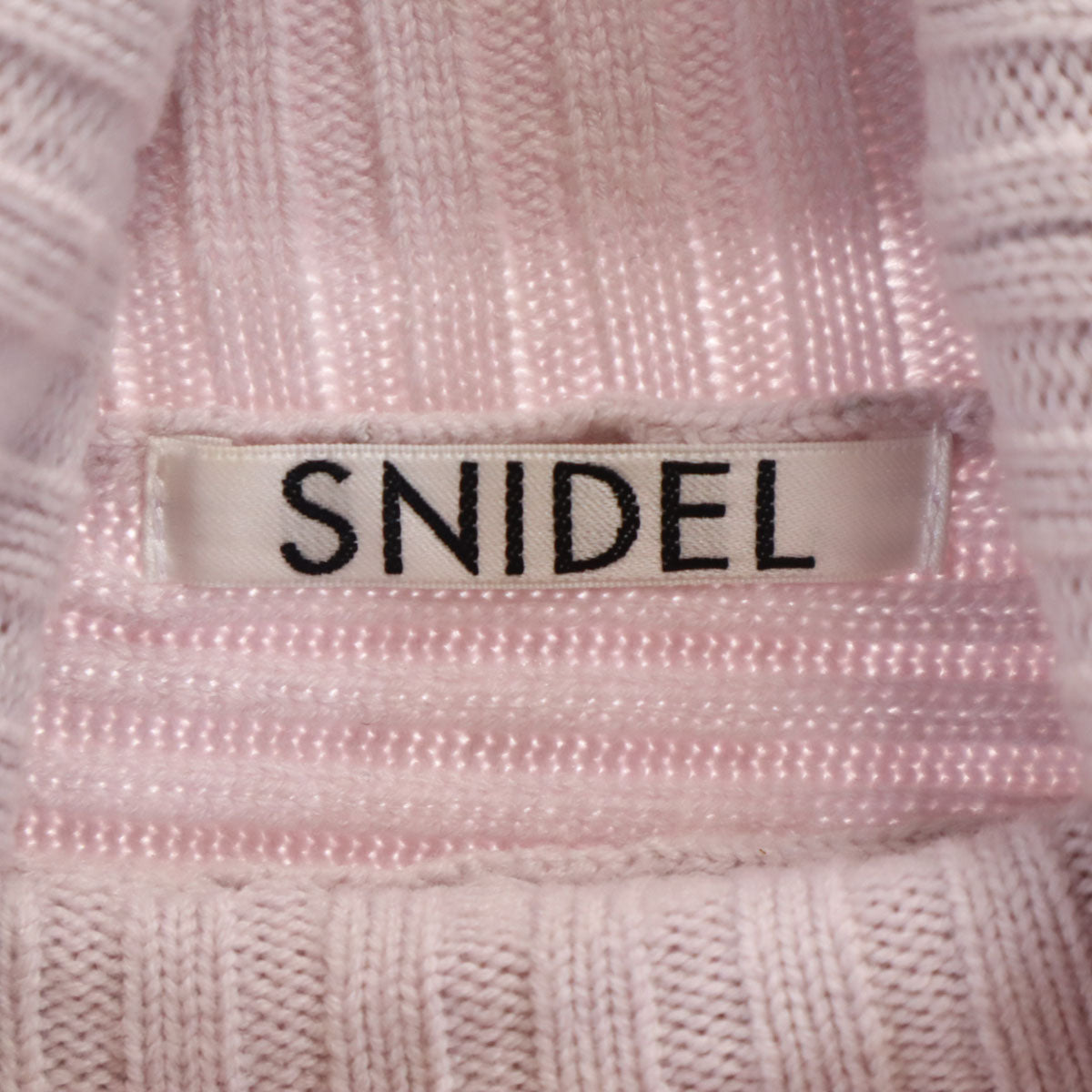 美品 SNIDEL スナイデル 長袖 タートルネック ニット 0 ピンク系 レディース