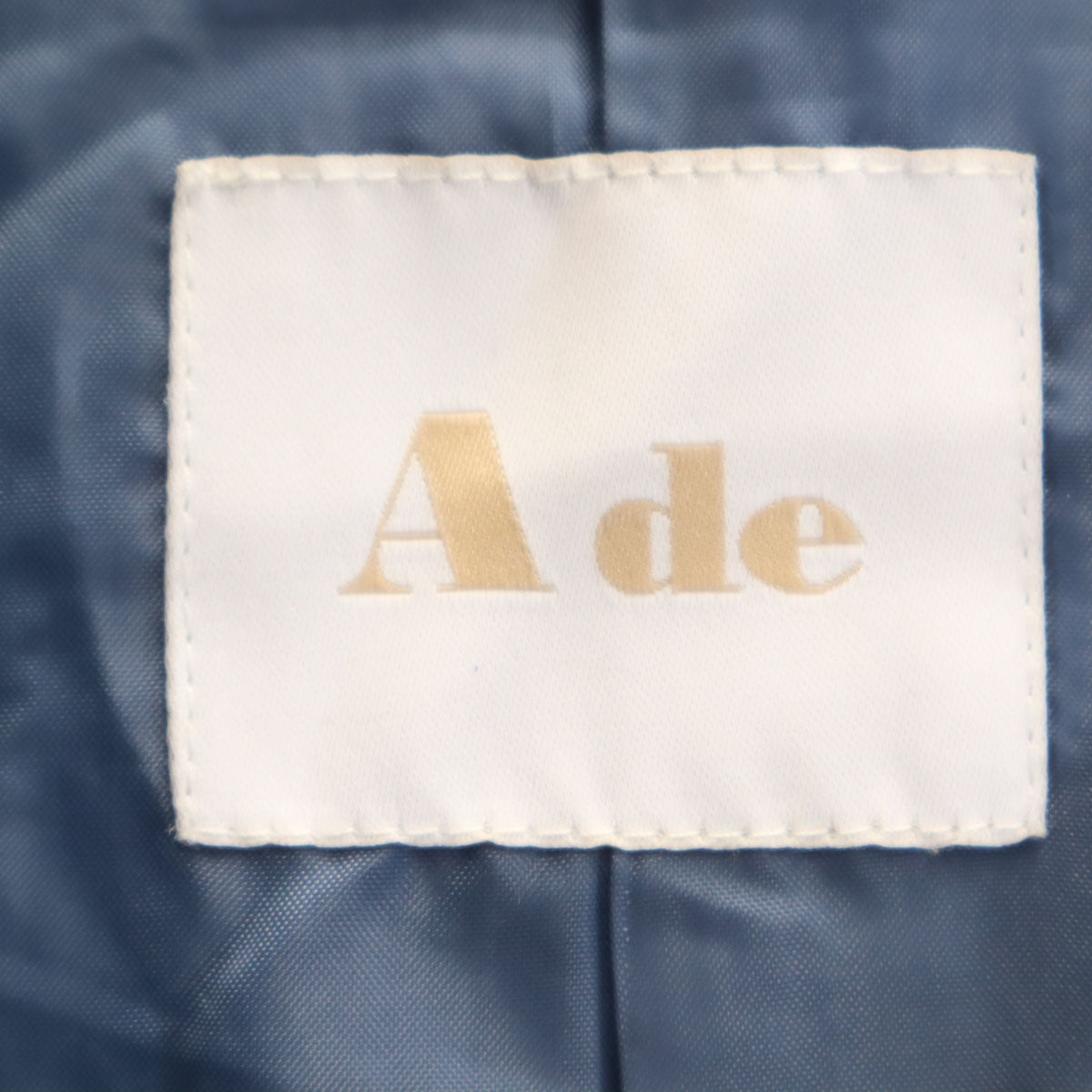 Ade エーデ コーデュロイ テーラードジャケット S ブルー レディース