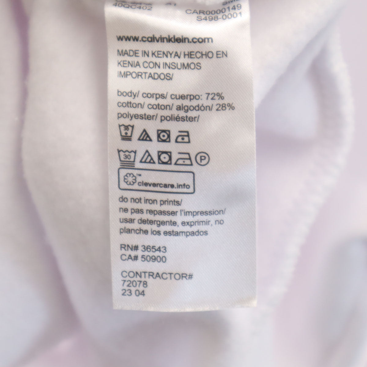 Calvin klein カルバンクライン 長袖 スウェットパーカー S ホワイト 裏起毛 メンズ
