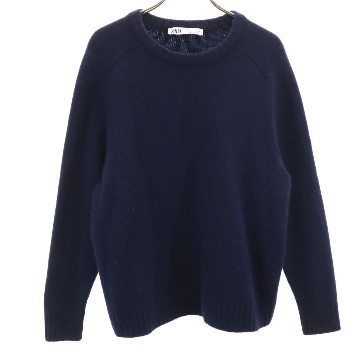 ZARA ザラ 長袖 ニット L ネイビー セーター レディース