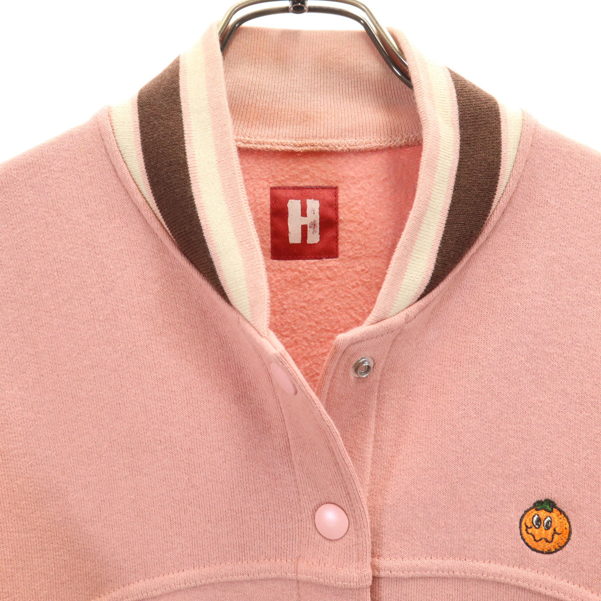 HYSTERIC GLAMOUR ヒステリックグラマー 日本製 スウェット ブルゾン FREE ピンク ジャケット レディース