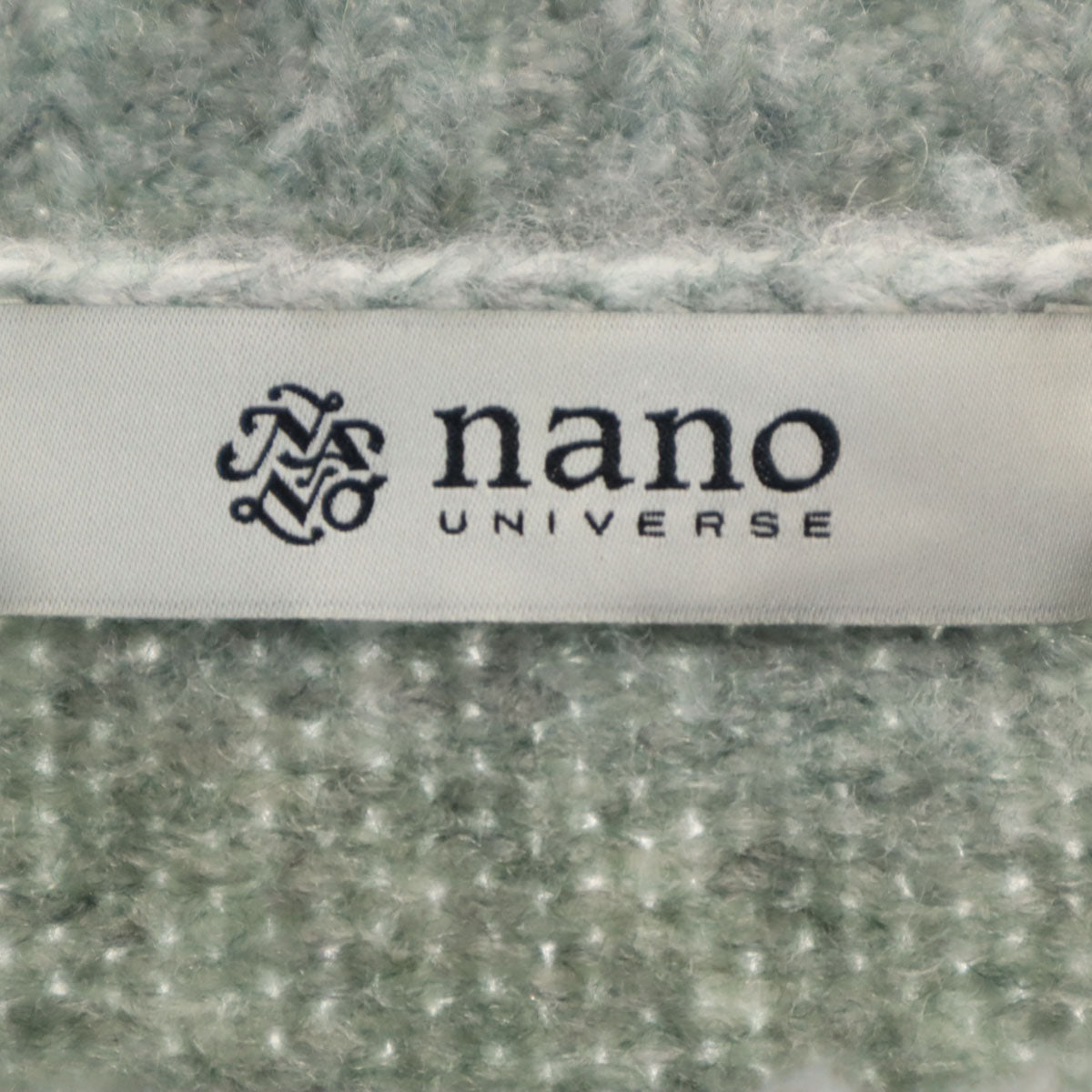 nano universe ナノユニバース ウールブレンド 長袖 ニット 38 グレー系 レディース