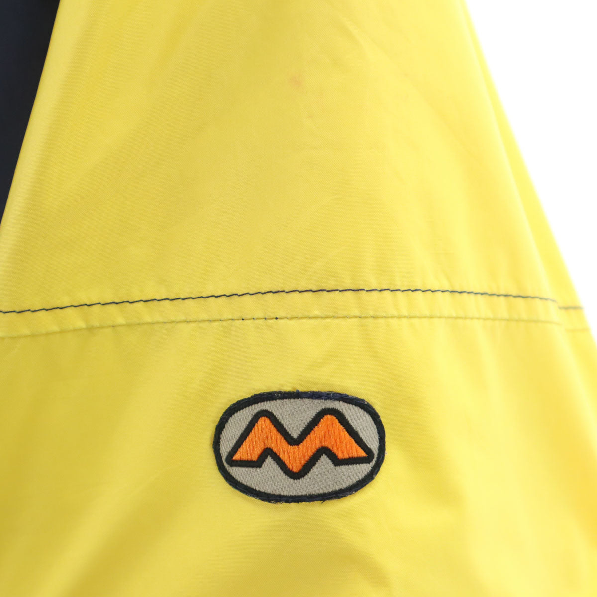 mont-bell モンベル 80s ヴィンテージ ゴアテックス ハーフジップ ジャケット L イエロー系 薄中綿入り アウトドア メンズ