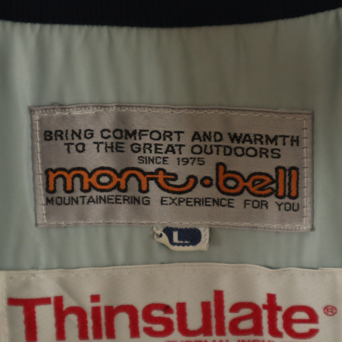 mont-bell モンベル 80s ヴィンテージ ゴアテックス ハーフジップ ジャケット L イエロー系 薄中綿入り アウトドア メンズ
