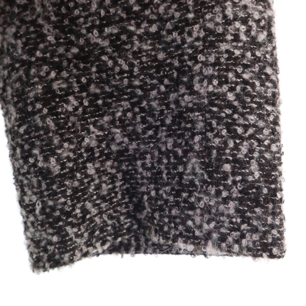 U by ungaro ユーバイウンガロ 日本製 ウールブレンド ツイード ジャケット 36 ピンク×ブラウン系 レディース