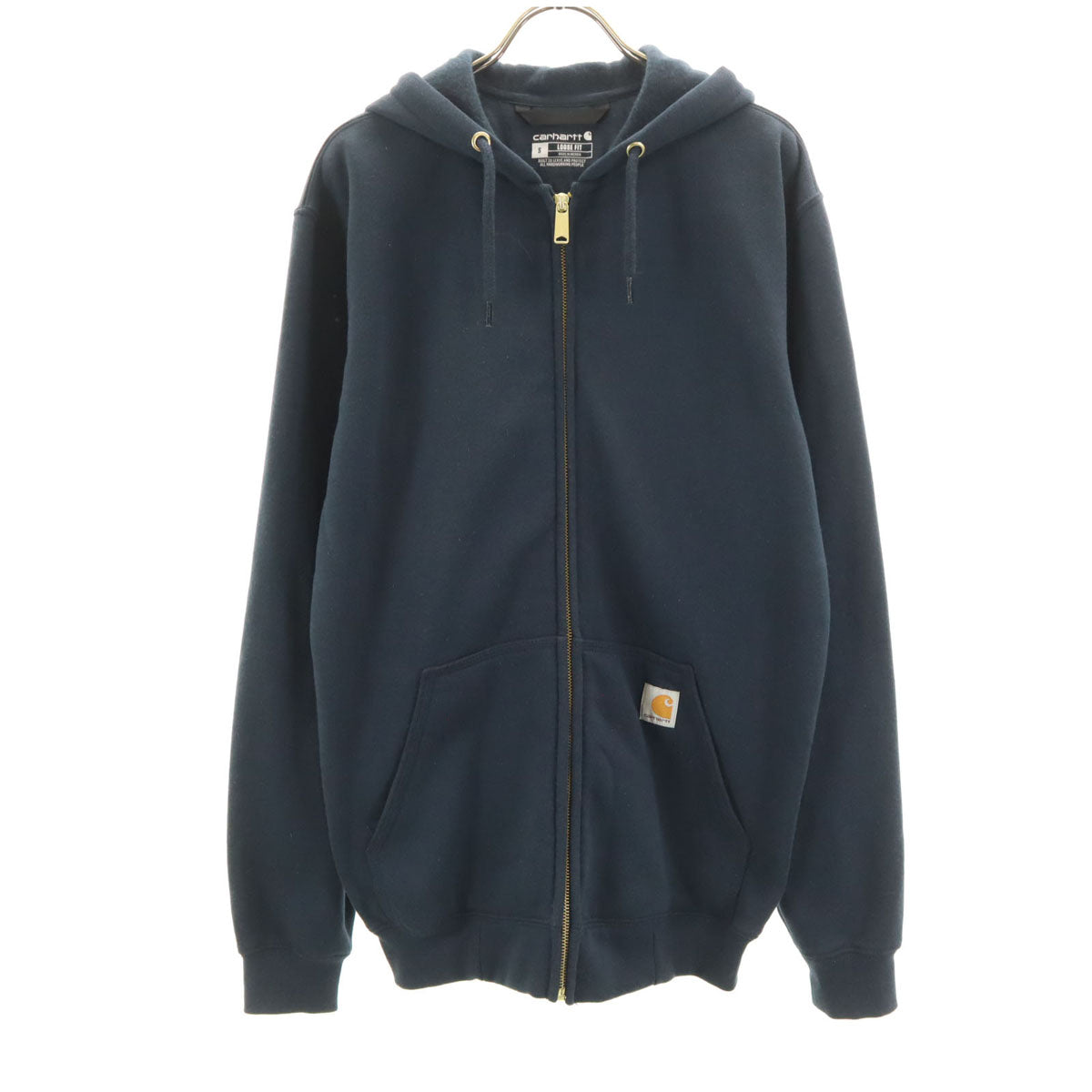 Carhartt カーハート 長袖 スウェット ジップパーカー S ネイビー 裏起毛 メンズ