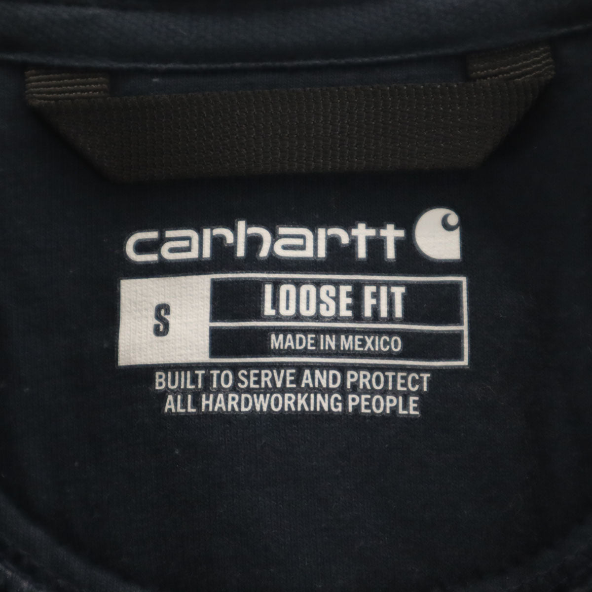 Carhartt カーハート 長袖 スウェット ジップパーカー S ネイビー 裏起毛 メンズ