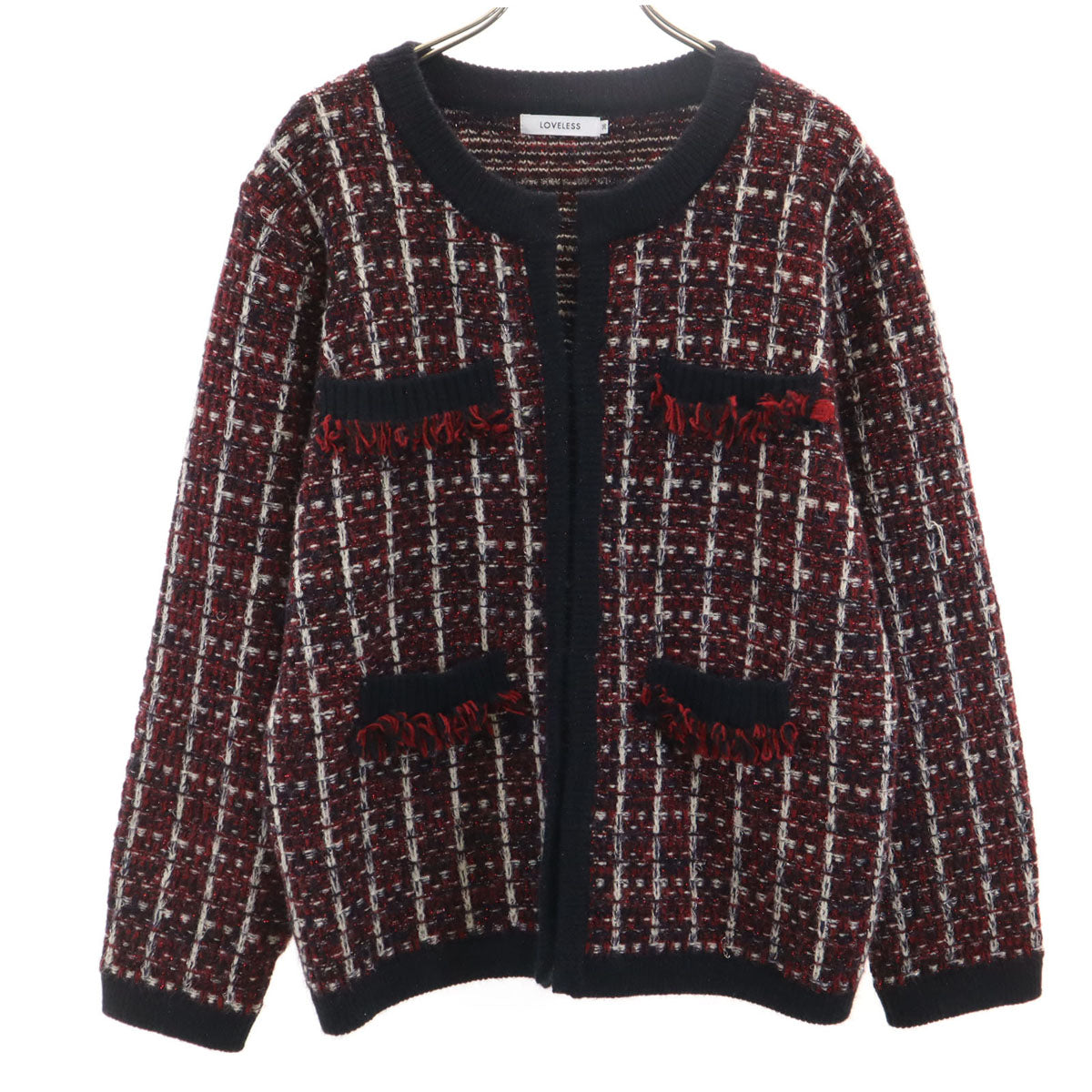 美品 LOVELESS ラブレス ジャケット 36 レッド系 レディース