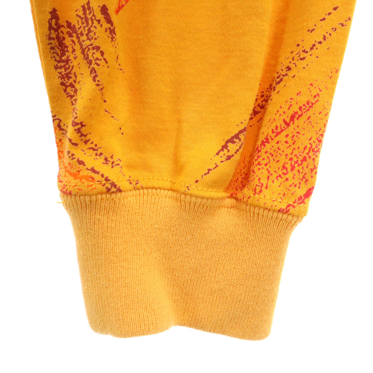 KENZO GOLF ケンゾーゴルフ 90s 日本製 オールド 総柄 長袖 ハーフジップ カットソー 1 オレンジ メンズ