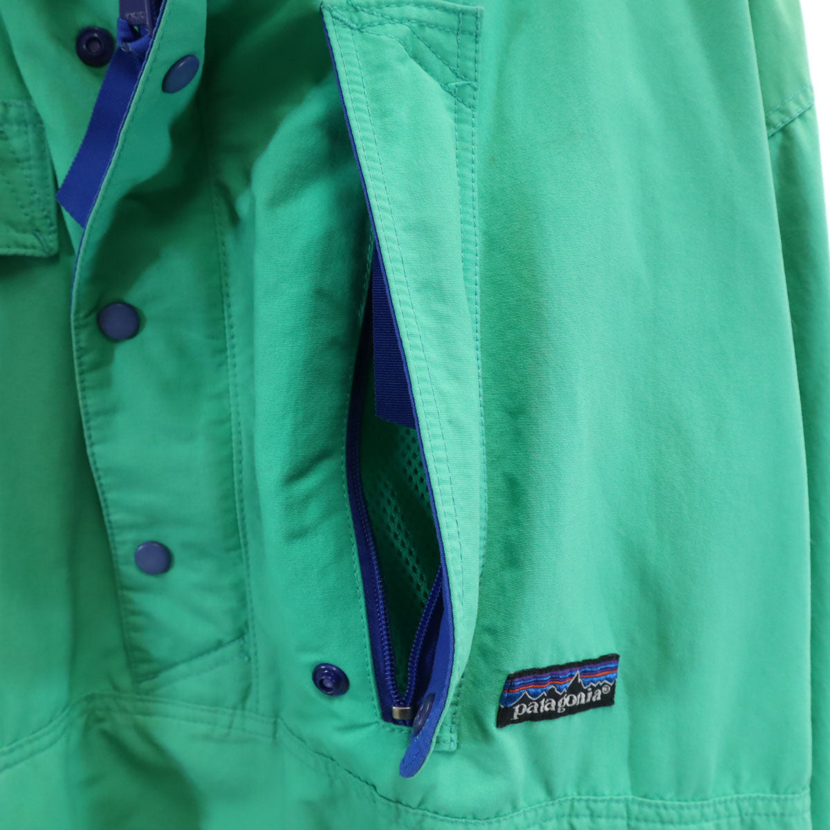 patagonia パタゴニア 90s オールド レジスターマーク バックボウルアノラック 初期型 マウンテンパーカー M グリーン プルオーバー アウトドア メンズ