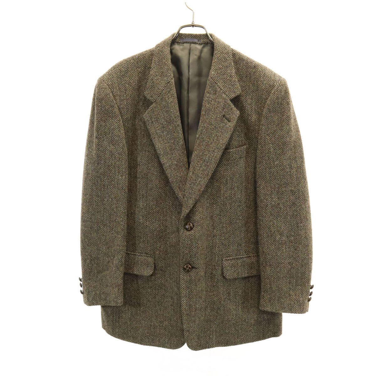 HARRIS TWEED ハリスツイード テーラードジャケット グレー系 メンズ