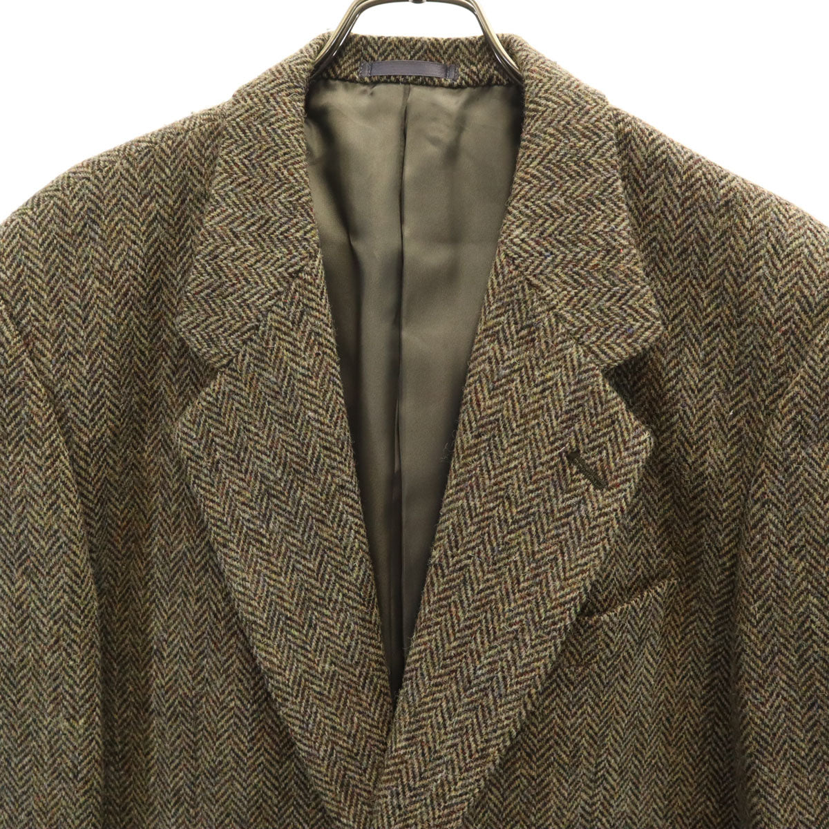 HARRIS TWEED ハリスツイード テーラードジャケット グレー系 メンズ