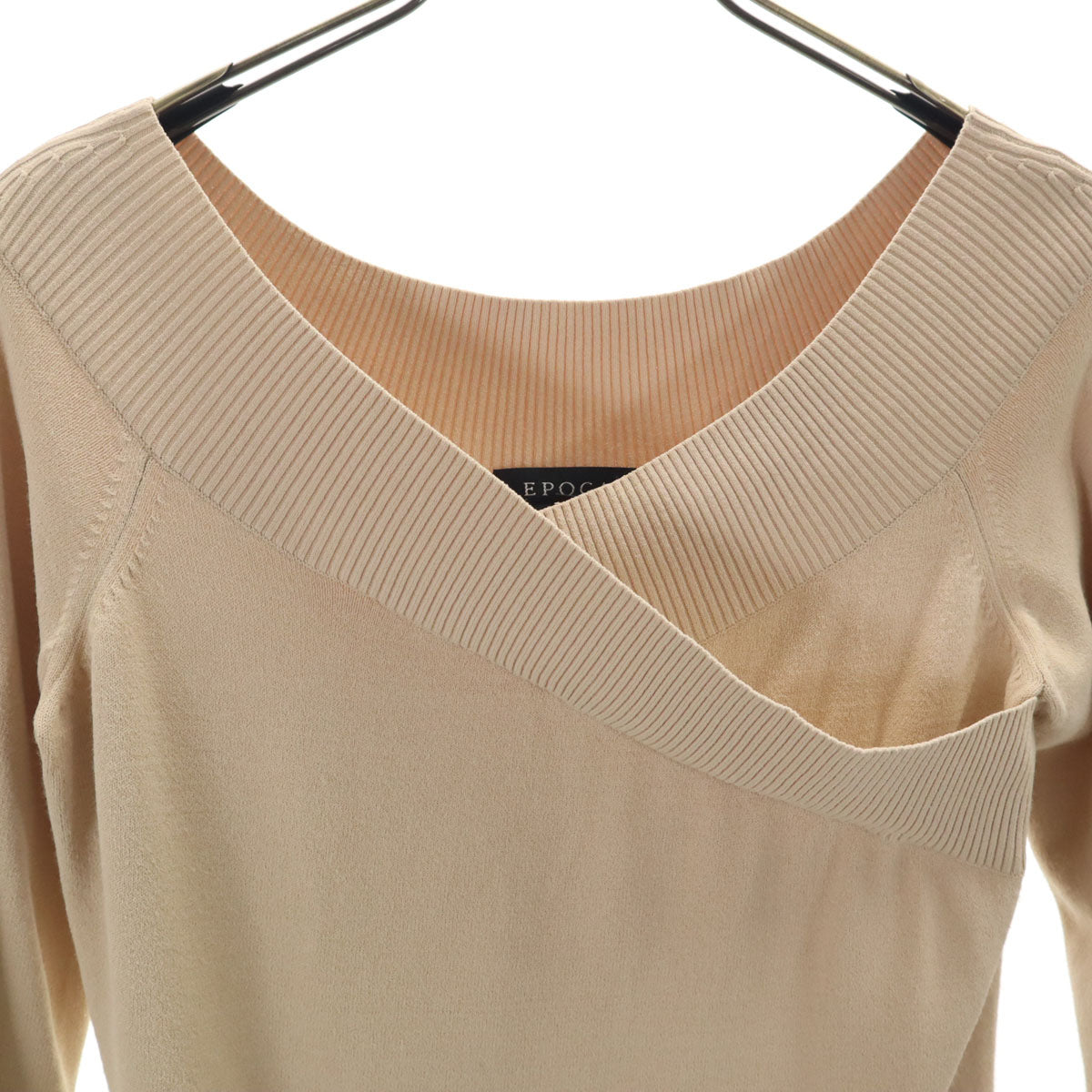 EPOCA エポカ 7分袖 ニット 40 ベージュ レディース
