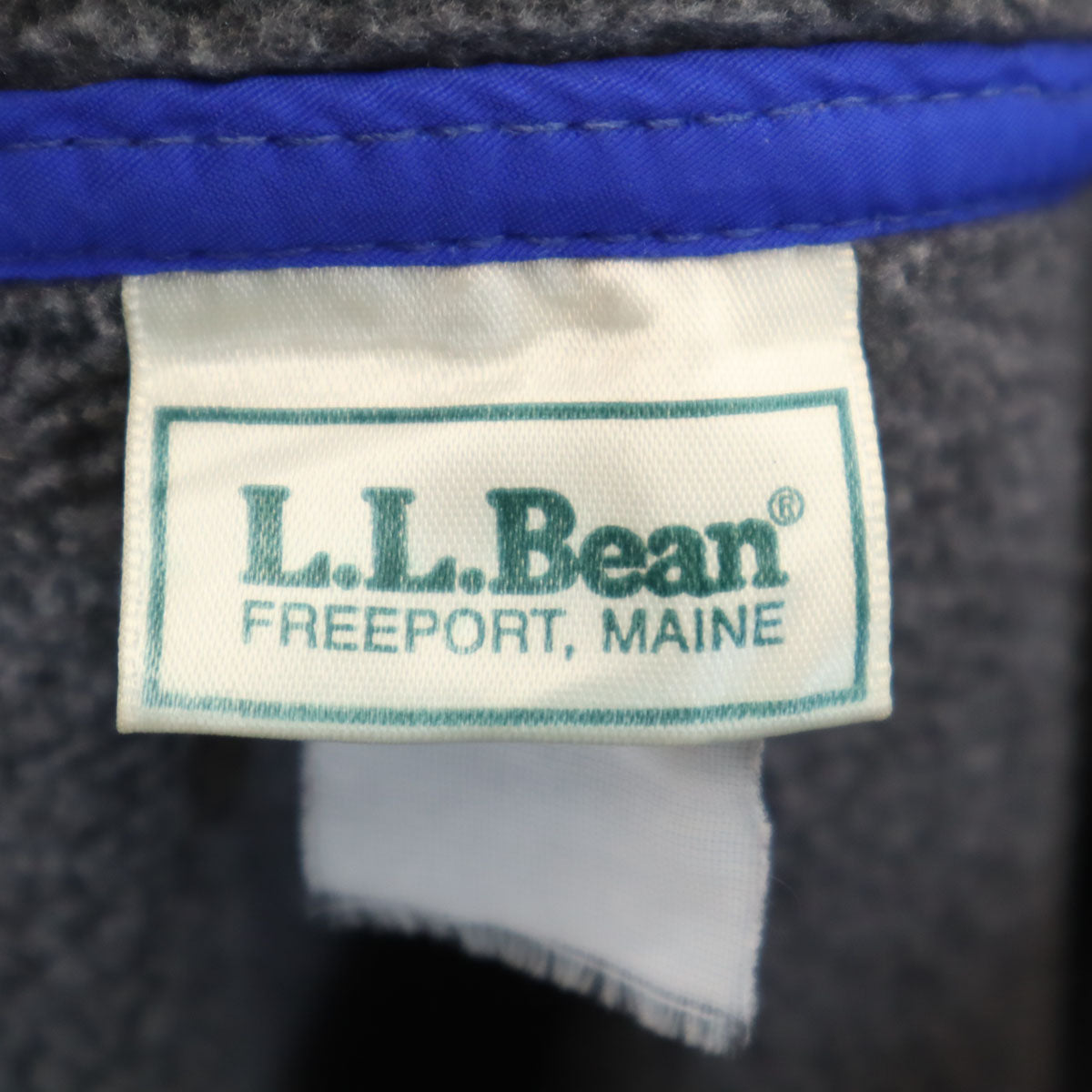 L.L.Bean エルエルビーン 80s ヴィンテージ プルオーバー フリースジャケット チャコールグレー アウトドア メンズ
