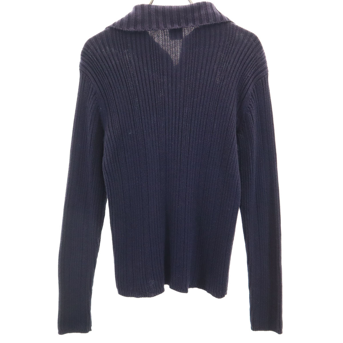 ARMANI EXCHANGE アルマーニエクスチェンジ 90s オールド 長袖 ハイネック リブ ニット S ネイビー レディース