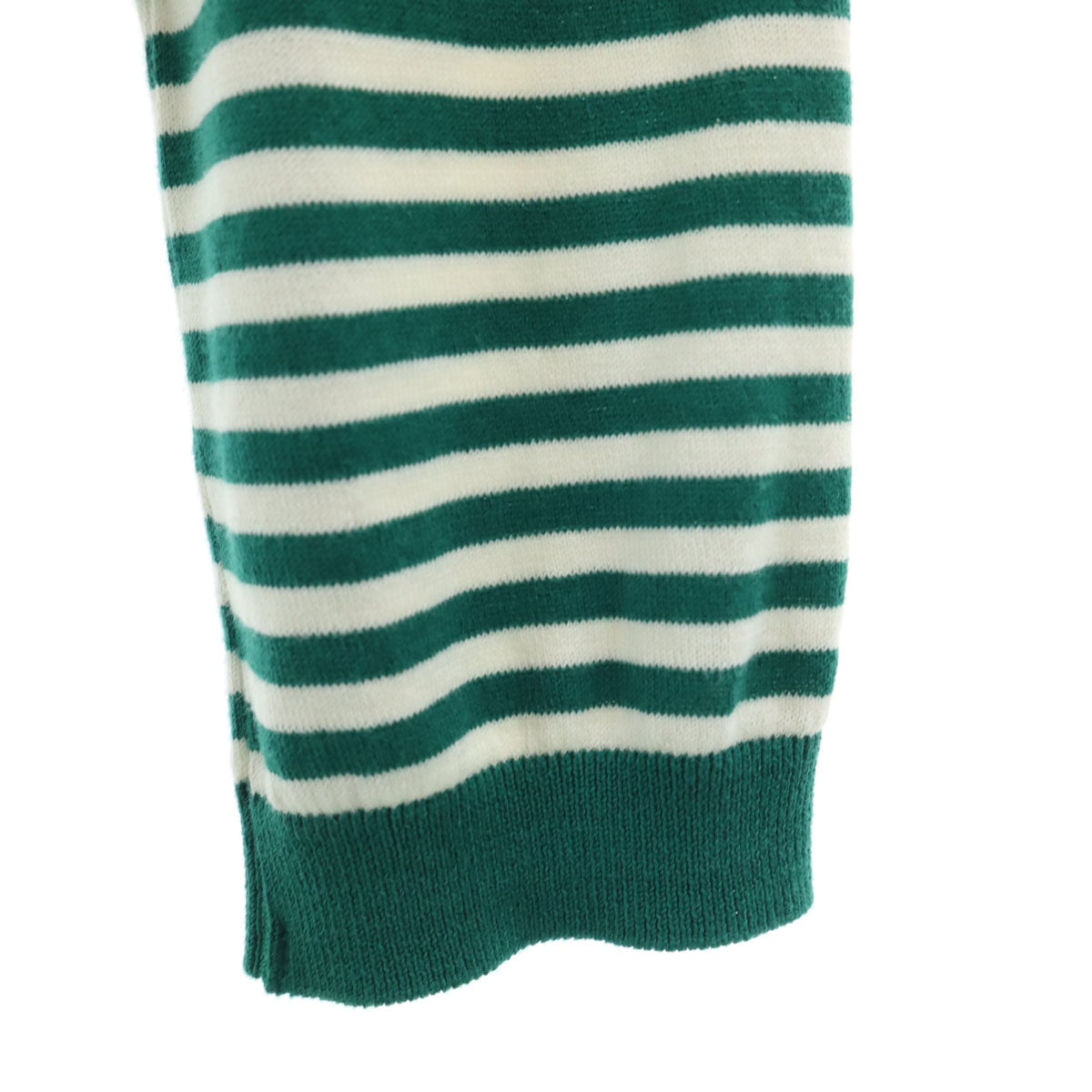 BEAUTY＆YOUTH UNITED ARROWS ビューティーアンドユース ユナイテッドアローズ ボーダー柄 長袖 カーディガン グリーン レディース