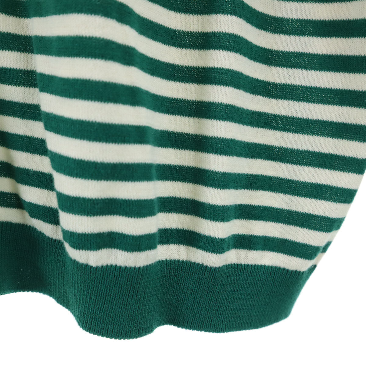 BEAUTY＆YOUTH UNITED ARROWS ビューティーアンドユース ユナイテッドアローズ ボーダー柄 長袖 カーディガン グリーン レディース