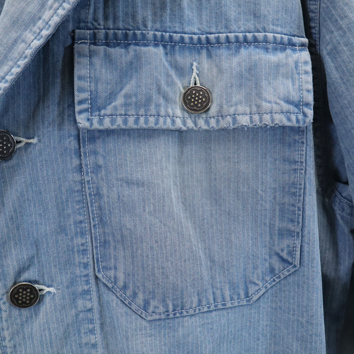 ダブルアールエル RRL 長袖 デニムシャツ M ブルー Ralph Lauren ラルフローレン メンズ