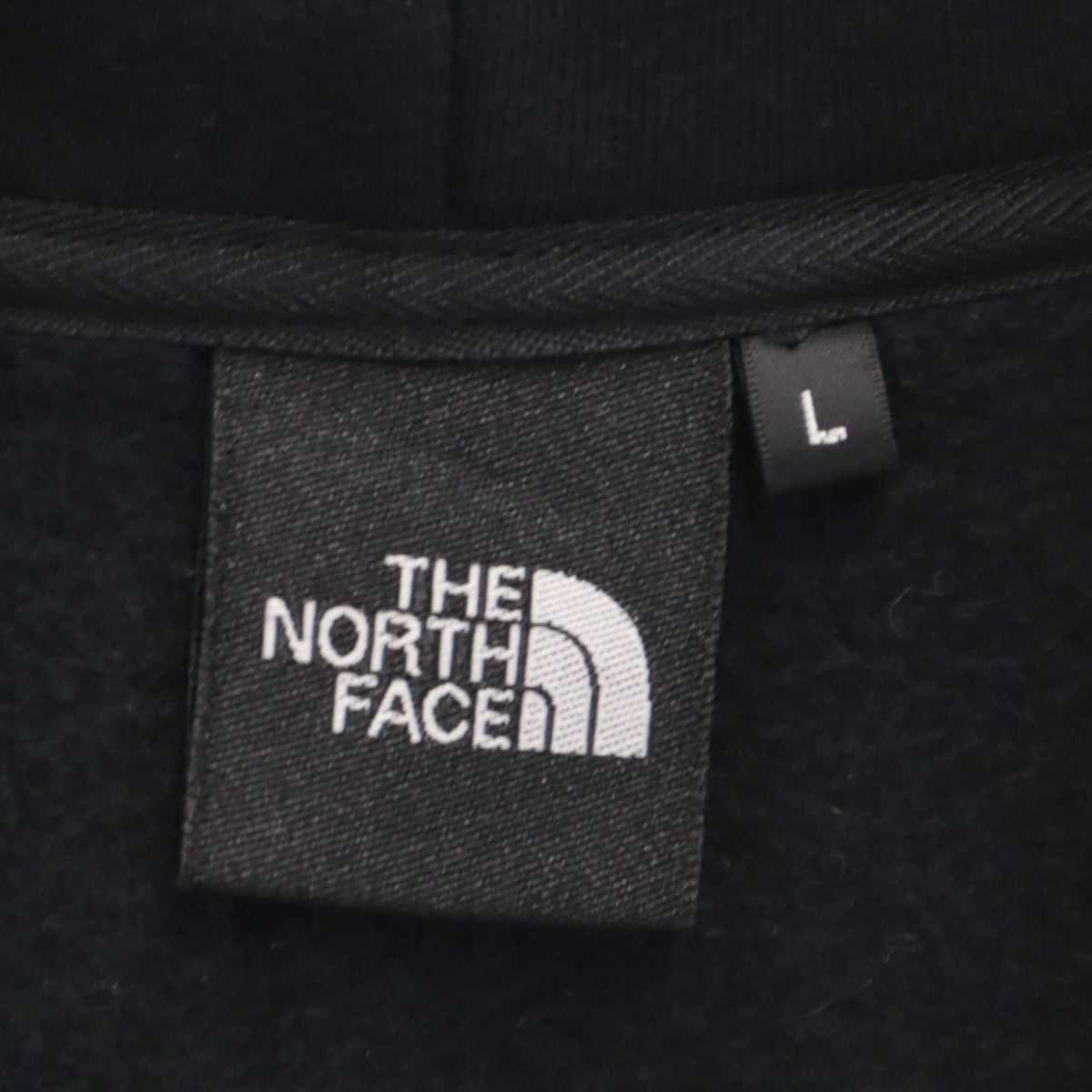 THE NORTH FACE ノースフェイス 長袖 スウェット ジップパーカー L ブラック NT61602X アウトドア 裏起毛 メンズ