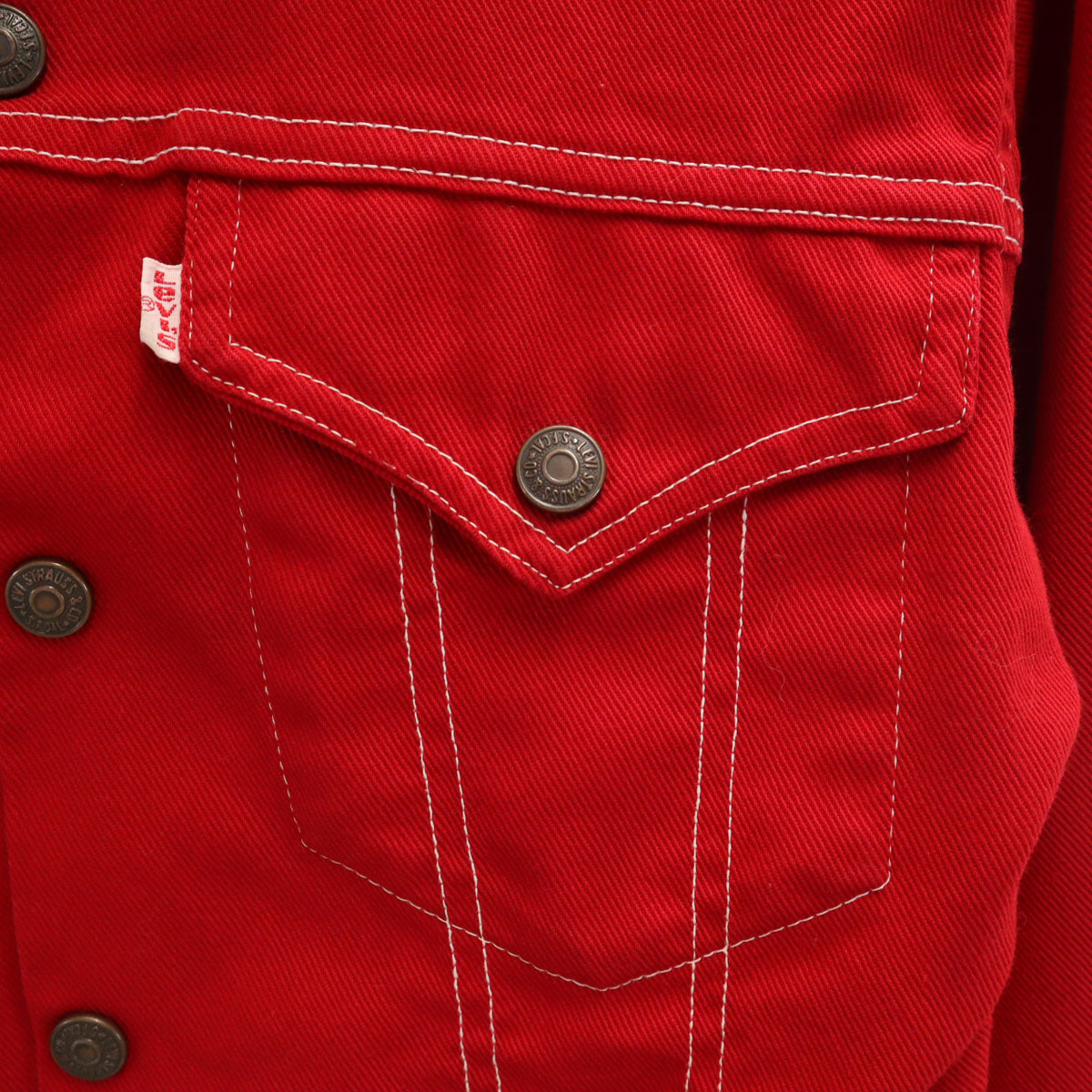 Levi's リーバイス 70s ヴィンテージ トラッカー ジャケット 16 レッド キッズ
