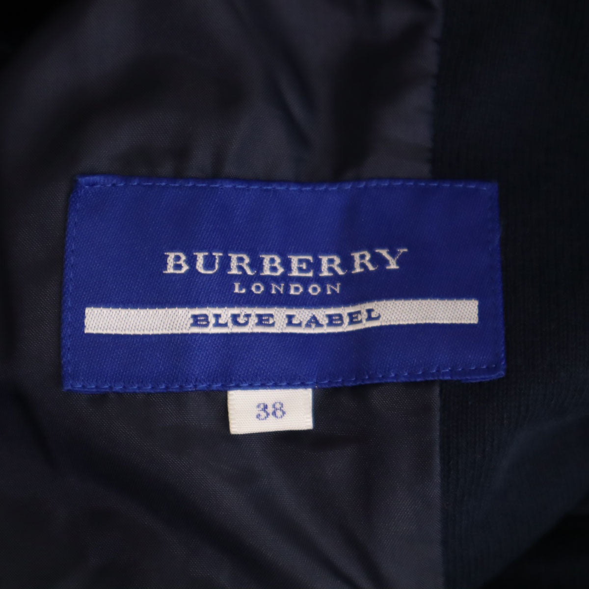 BURBERRY LONDON BLUE LABEL バーバリー ロンドン ブルーレーベル 日本製 ピーコート 38 ネイビー 三陽商会 Pコート レディース