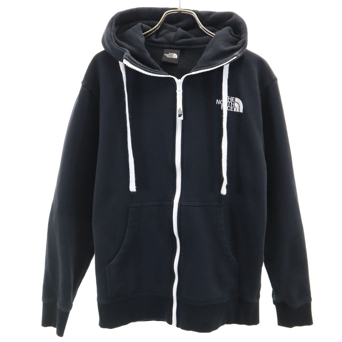 THE NORTH FACE ノースフェイス 長袖 リアビュー スウェット ジップパーカー S ブラック NT12340 アウトドア 裏起毛 メンズ
