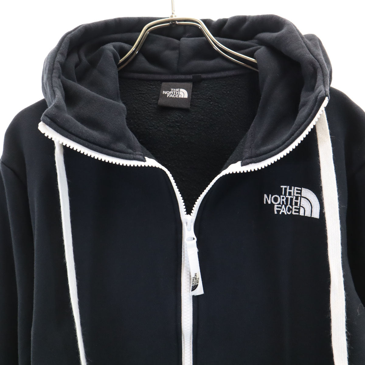 THE NORTH FACE ノースフェイス 長袖 リアビュー スウェット ジップパーカー S ブラック NT12340 アウトドア 裏起毛 メンズ