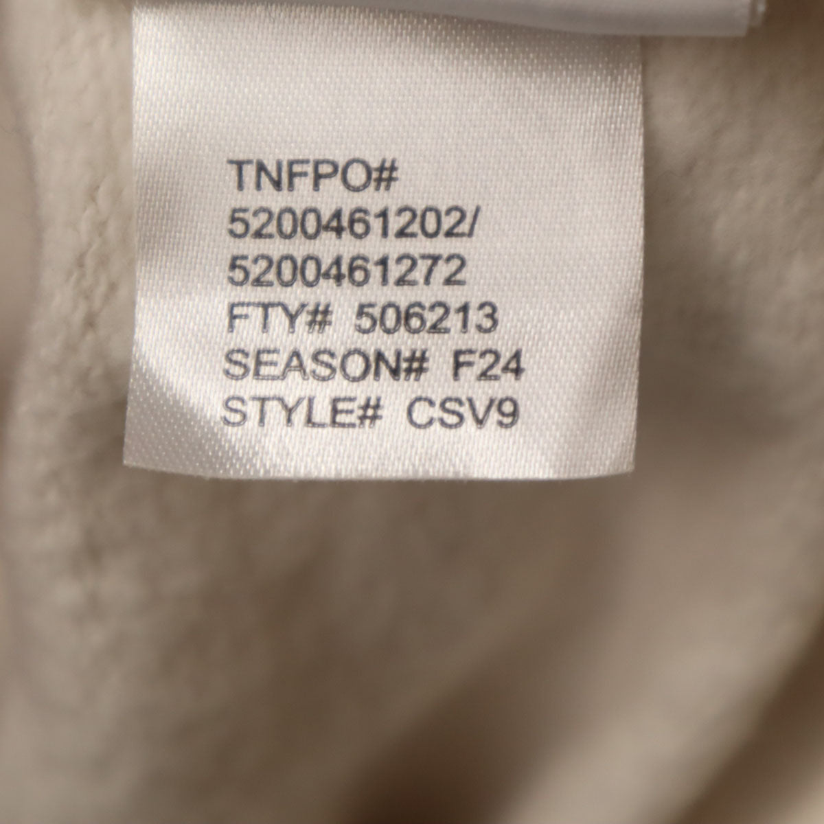 THE NORTH FACE ノースフェイス 長袖 スウェットパーカー M アイボリー CSV9 アウトドア 裏起毛 レディース