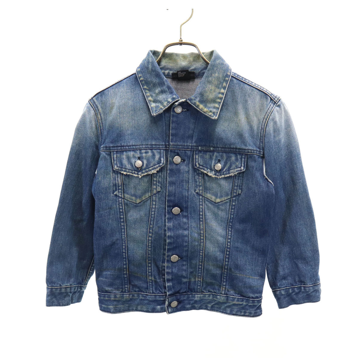 DIESEL ディーゼル イタリア製 デニムジャケット S ウォッシュブルー トラッカー ジージャン レディース