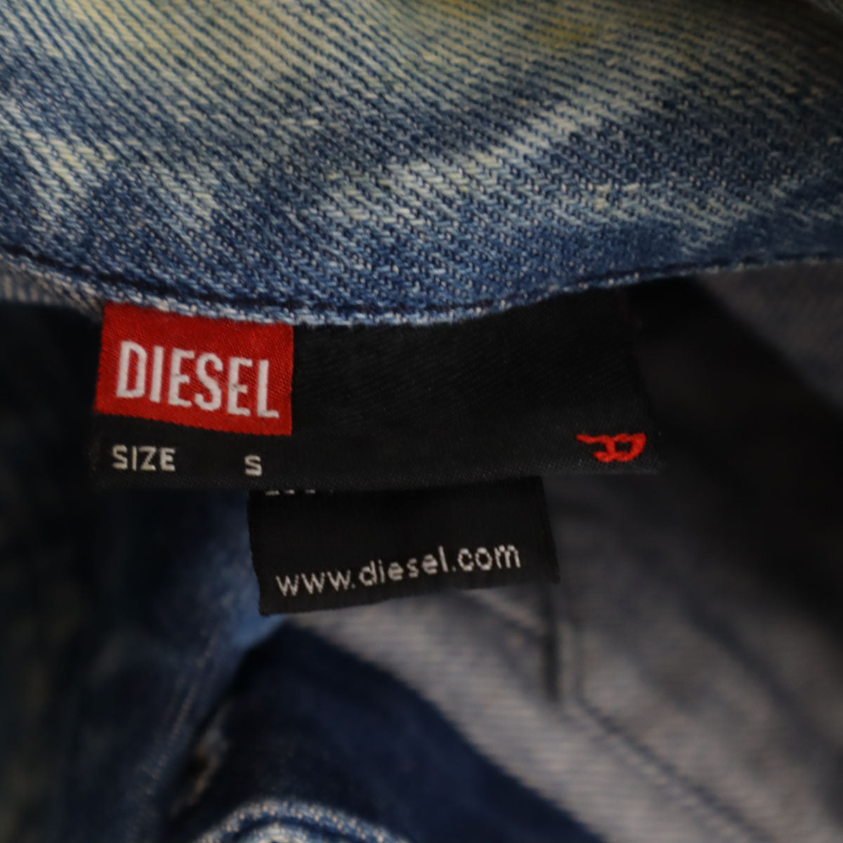 DIESEL ディーゼル イタリア製 デニムジャケット S ウォッシュブルー トラッカー ジージャン レディース