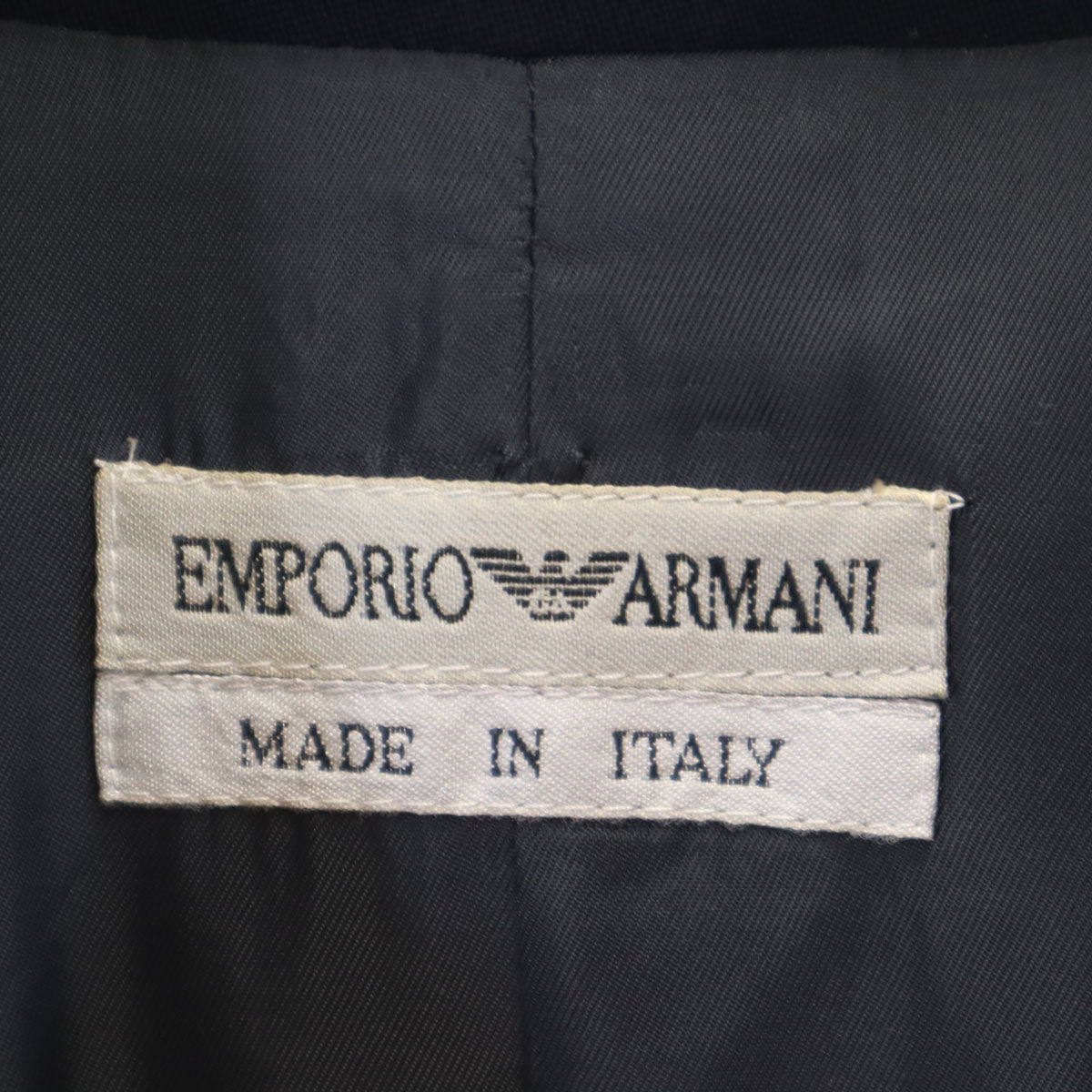 Emporio Armani エンポリオアルマーニ イタリア製 マリン ジャケット 40 濃紺 レディース