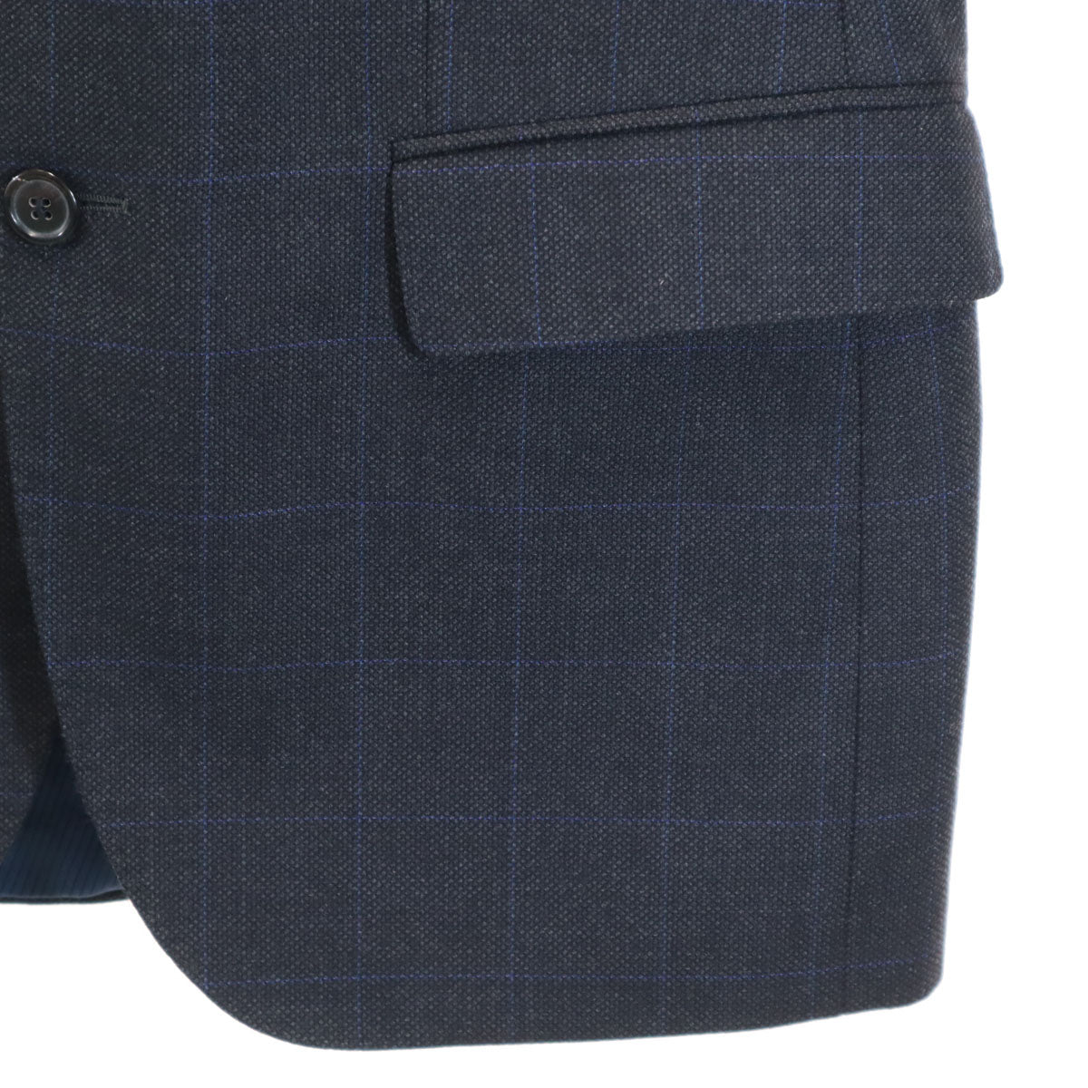 BOSS HUGO BOSS ボスヒューゴボス チェック柄 スーツ 上下 セットアップ 46 チャコール メンズ