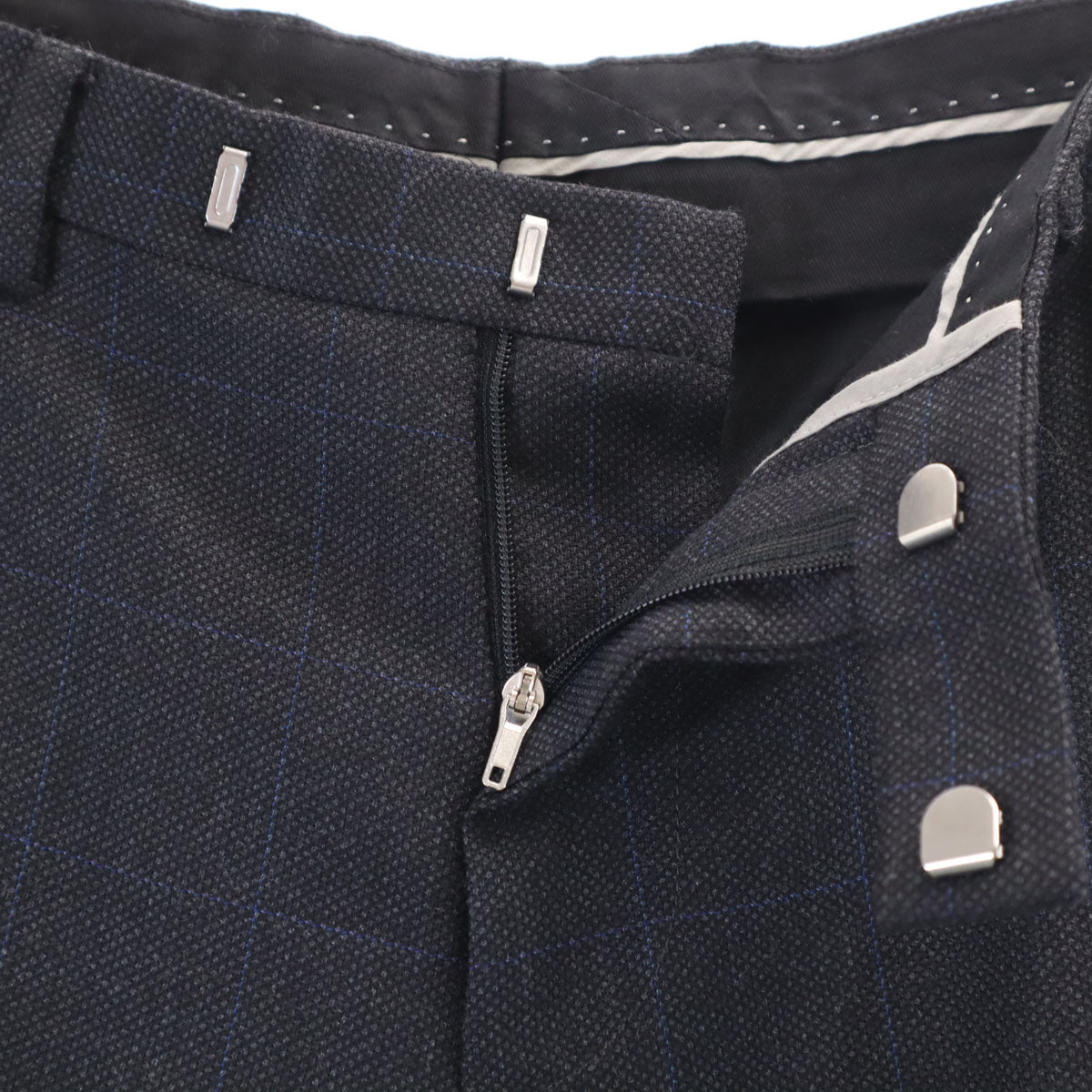 BOSS HUGO BOSS ボスヒューゴボス チェック柄 スーツ 上下 セットアップ 46 チャコール メンズ