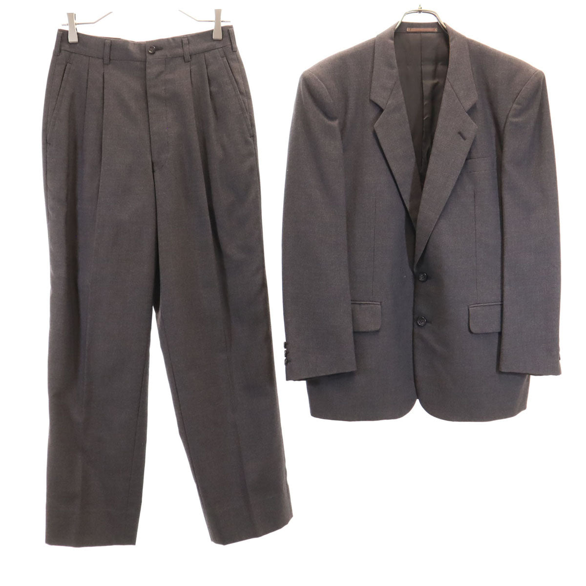 COMME des GARCONS HOMME コムデギャルソンオム 1990年 90s 日本製 オールド スーツ 上下 セットアップ S チャコール メンズ