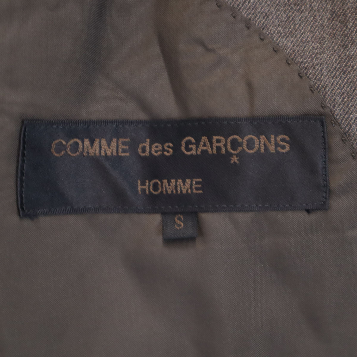 COMME des GARCONS HOMME コムデギャルソンオム 1990年 90s 日本製 オールド スーツ 上下 セットアップ S チャコール メンズ