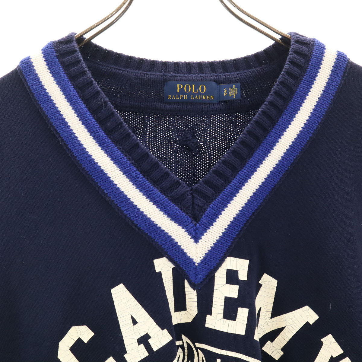 POLO RALPH LAUREN ポロラルフローレン 長袖 クリケット セーター S ネイビー ニット メンズ